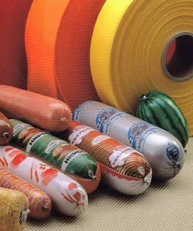 Printable dan disesuaikan Plastik buatan sausage casings Food Packing Film Pa / Pe Pvdc