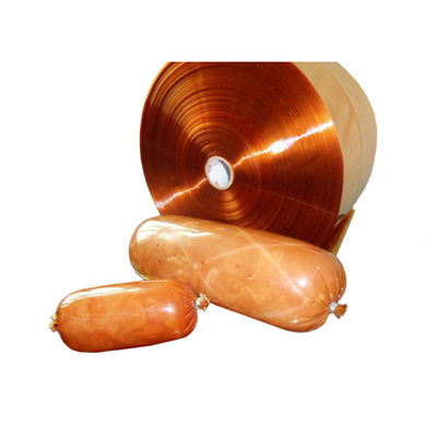 PVDC Cetak Plastik Sosis Casing Mudah Mengupas Shrink Film Lembut