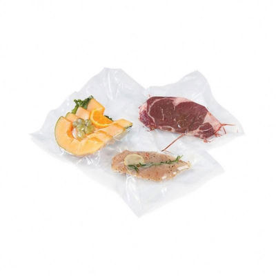 Daging yang diproses Sosis Plastik Kantong Paket Kurangi Vakum PVDC High Barrier Transparan
