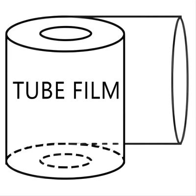 Ikan Seafood Roll Tube Plastik Film Roll Polyethene PA Plastik Sleeve Kontinyu Untuk Paket Vakum