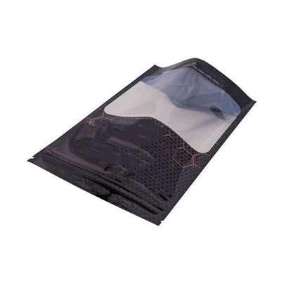 PVDC Lapisan PET Multilayer Plastik Berdiri Up Zip Lock Kantong Custom Ketebalan 100-130 Mikron