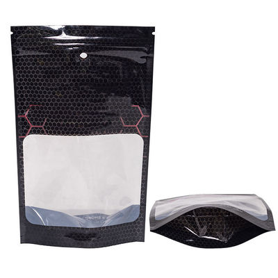 PVDC Lapisan PET Multilayer Plastik Berdiri Up Zip Lock Kantong Custom Ketebalan 100-130 Mikron