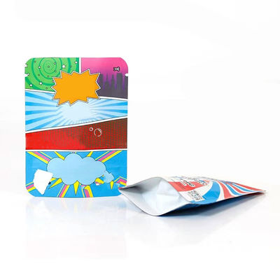 Ziplock Bau Proof Stand Up Kantong Custom Printed Bags Untuk Kemasan Makanan