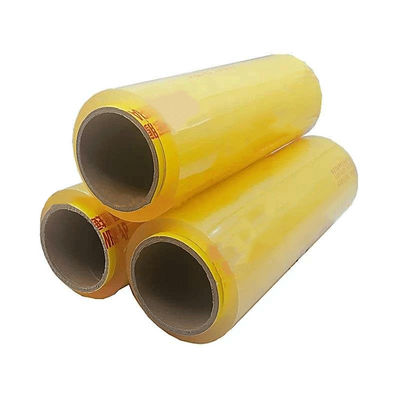 Home Food Cling Wrap Film Plastik PVC / PVDC / PE / LDPE Cling Film Dengan Slide Cutter