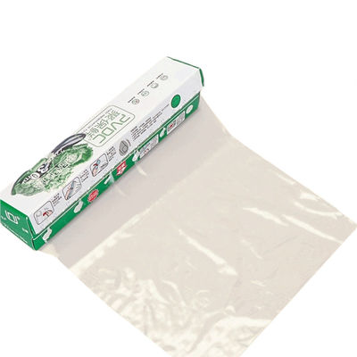 Fresh Safe Transparent PVDC Food Wrap Cling Film Roll Untuk Sayuran Disesuaikan
