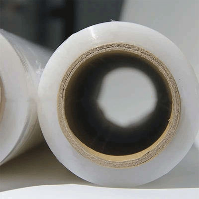 PVDC Film Promosi Transparan Cling Wrap Roll Kelembaban Proof Dengan Slide Cutter Dispenser