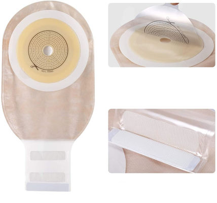 Satu / Dua Bagian 15-80mm Colostomy Tas sekali pakai Tanpa / Dengan Karbon Aktif