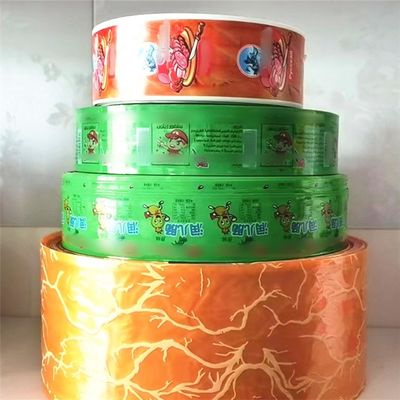 Makanan yang disesuaikan PVDC Plastik Casing Film Paket Sosis