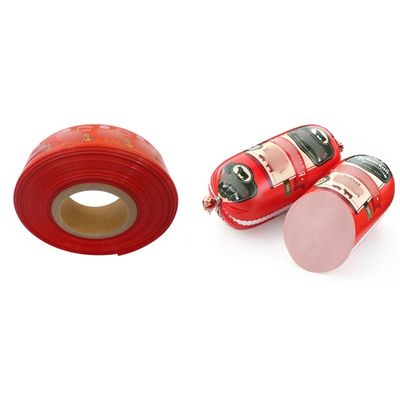 Percetakan Logo yang Disesuaikan Film Casing Sosis Plastik PVDC High Barrier