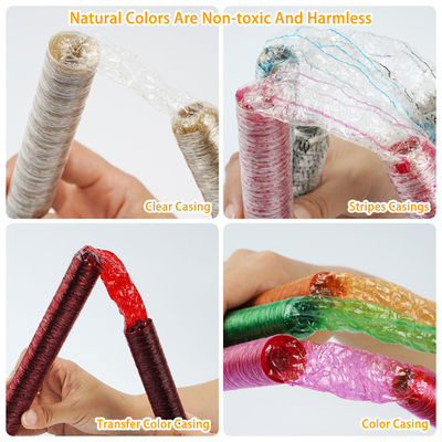 Warna selulosa plastik sausage casing Pvdc Untuk sausage