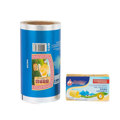 Custom Low Temperature Laminated Heat Seal Lacquer Aluminium Foil Keju Packaging Wrapping Paper Margarine Butter Wrapper Film