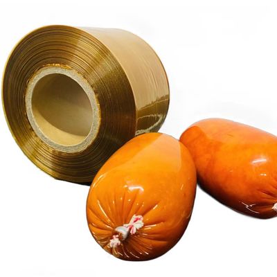Halal Warna Berbeda Plastik Ham Kulit Sosis Casing Ham Barrier Film Daging Sapi Salami Sosis Casing Sosis Kulit untuk Dijual