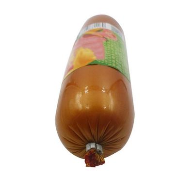 Ukuran yang Disetujui Kaliber 10-50mm PVDC Plastik Sosis Casing Film Kollagen Casing Untuk Sosis